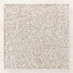 Sparkle Blush Cream Glitz Glitter Glazen Onderzetter