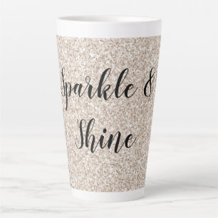 Sparkle Blush Cream Glitz Glitter Latte Mok