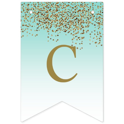 Sparkle BRIDE Glam Gefeliciteerd Showparty Vlaggetjes (Eerste vlag)