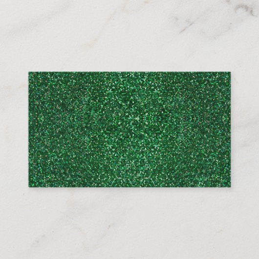 Sparkle Bright Green Stippen St Patricks Day Visitekaartje (Voorkant)