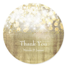 Sparkle Bright Lights Rustic Gold Favor