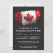 Sparkle Brushack Canada Day BBQ Invitation (Voorkant)