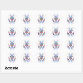 sparkle.butterfly ronde sticker (Vel)