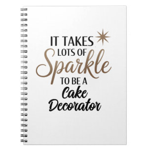 Sparkle Cake Decorator Notitieboek