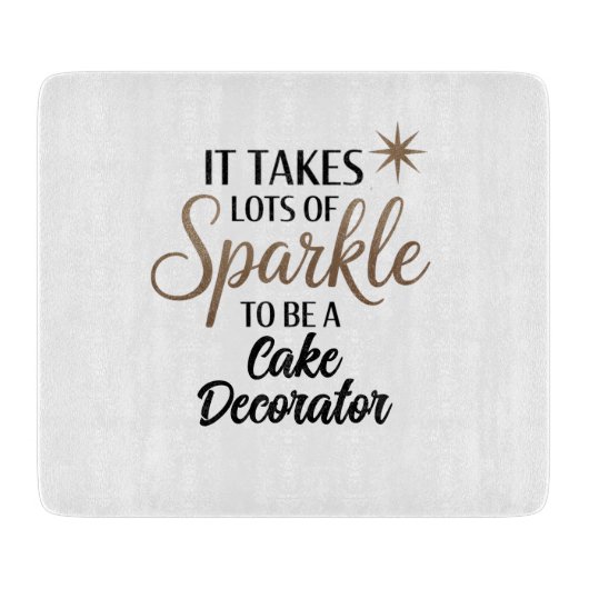 Sparkle Cake Decorator Snijplank (Voorkant)