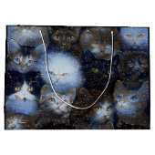 Sparkle cats Large Gift Bag Groot Cadeauzakje (Achterkant)