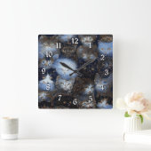 Sparkle Cats Square Wall Clock Vierkante Klok (Huis)