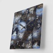Sparkle Cats Square Wall Clock Vierkante Klok (Hoek)