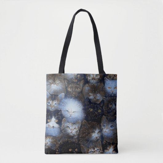 Sparkle Cats Tote Bag (Voorkant)