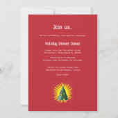 "Sparkle & Cheer" Bewaar de Datum Kerst Uitnodigin Kaart (Achterkant)