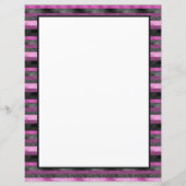 Sparkle Chic Pink Black Glitter Stripe Personalize (Achterkant)