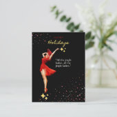 Sparkle Christmas Briefkaart (Staand voorkant)