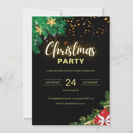 Sparkle Christmas Kaart (Voorkant)