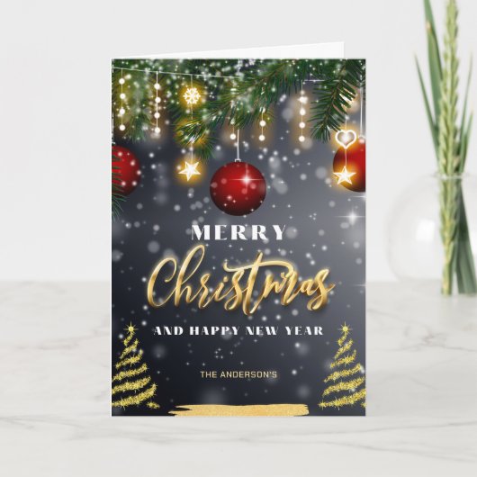 Sparkle Christmas Kaart (Voorkant)