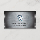 Sparkle Clean Tooth Icon | Metaalborstel Visitekaartje (Voorkant)