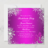 Sparkle Cocktail & Heels Bachelorette Invitation Kaart (Achterkant)