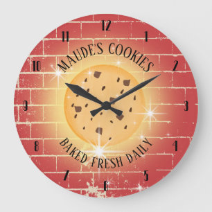 Sparkle cookie brick personalized baking kitchen grote klok