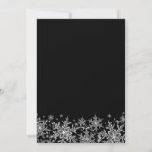 Sparkle Crystal Snowflake Bachelorette Kaart (Achterkant)