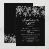 Sparkle Crystal Snowflake Bachelorette Kaart (Voorkant / Achterkant)