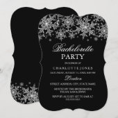 Sparkle Crystal Snowflake Bachelorette Kaart (Voorkant / Achterkant)