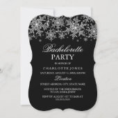 Sparkle Crystal Snowflake Bachelorette Kaart (Voorkant)
