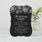 Sparkle Crystal Snowflake Bachelorette Kaart (Staand voorkant)