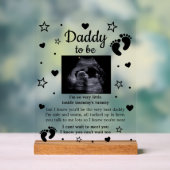 Sparkle Daddy wordt gedicht van Bump Ultrasonograp Acryl Bord (Neutraal)