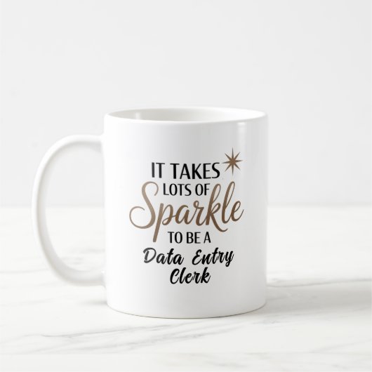 Sparkle Data Entry Clerk Koffiemok (Links)