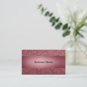 Sparkle Dazzle Roos Roze Visitekaartje (Staand voorkant)