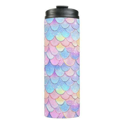 Sparkle Delicate Pastel Scales Thermosbeker (Voorkant)