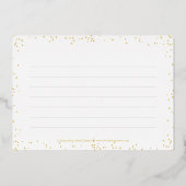 Sparkle Delight Folie Afstuderen Hartelijk dank vo Folie Uitnodiging (Achterkant)