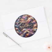 Sparkle design Verjaardag stickers (Envelop)