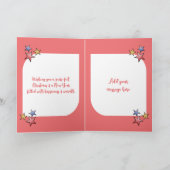Sparkle deze kerst schattige kat sterren roze feestdagen kaart (Binnen)