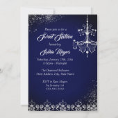 Sparkle Diamond Jurk Navy Sweet 16 Kaart (Achterkant)