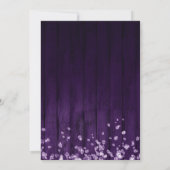 Sparkle Diamond Paarse Silver Sweet 16 Uitnodigen Kaart (Achterkant)