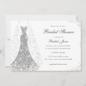 Sparkle Diamond Wedding Dress Vrijgezellenfeest Kaart (Voorkant)
