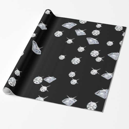 Sparkle Diamonds Cadeaupapier (Uitgerold)