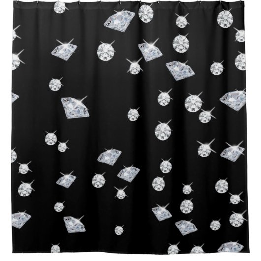 Sparkle Diamonds Douchegordijn (Voorkant)