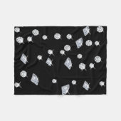 Sparkle Diamonds Fleece Deken (Voorkant (Horizontaal))