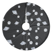 Sparkle Diamonds Fleece Kerstboom Rok (Voorkant)