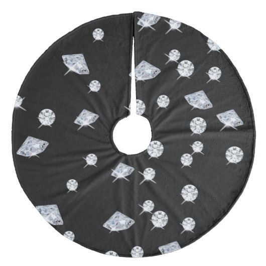 Sparkle Diamonds Fleece Kerstboom Rok (Voorkant)