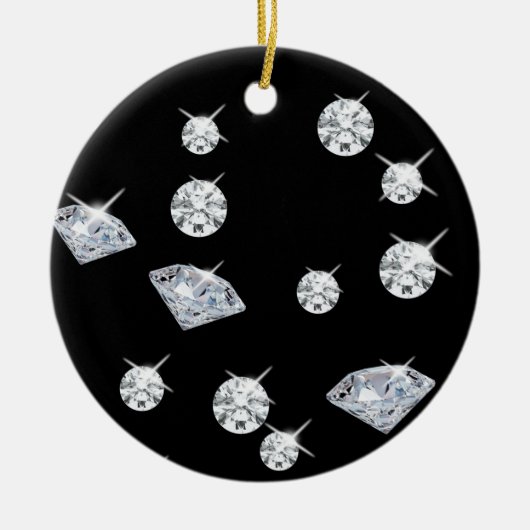 Sparkle Diamonds Keramisch Ornament (Voorkant)