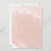 Sparkle Dress met Blush Waterverf 50th Birthday Kaart (Achterkant)