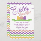 Sparkle Easter Egg Hunt Uitnodiging (Voorkant / Achterkant)