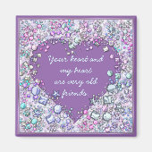 Sparkle edele edeledeledelgemalen hartritme magneet (Voorkant)