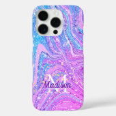 Sparkle eenhoorn regenboog meisjesachtige marmeren Case-Mate iPhone case (Achterkant)