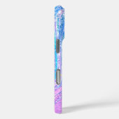 Sparkle eenhoorn regenboog meisjesachtige marmeren Case-Mate iPhone case (Achterkant / Rechts)