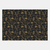 Sparkle Elegant Zwart Goud Vakantie Luxe Vibe Inpakpapier Vel (Voorkant 2)