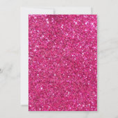 Sparkle en Glamour Girly Glitter verjaardag Kaart (Achterkant)