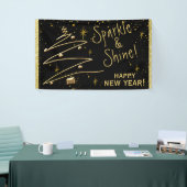 Sparkle en Glans, Gelukkig Nieuwjaar Hangende Bann Spandoek (Beurs)